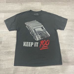 Men’s Million Dolla Motive Large T shirt, Keep it 100